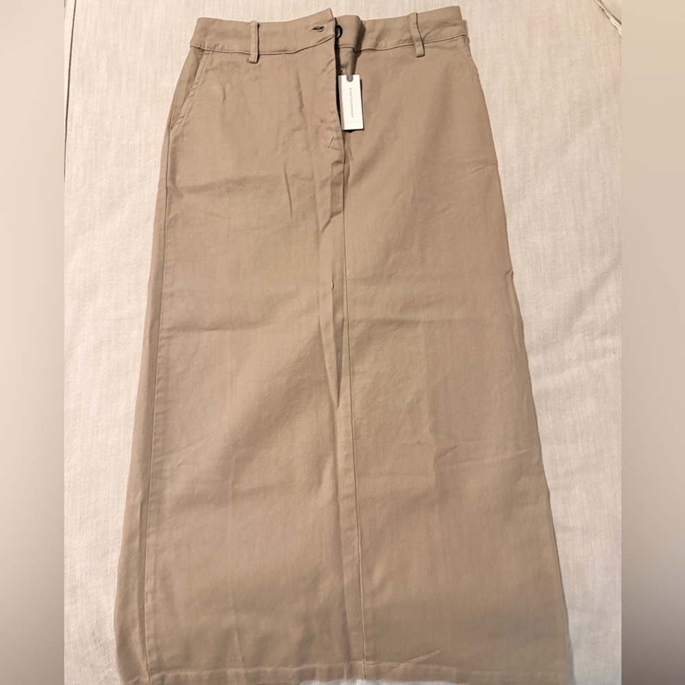 Anthropologie Beige Maxi Skirt